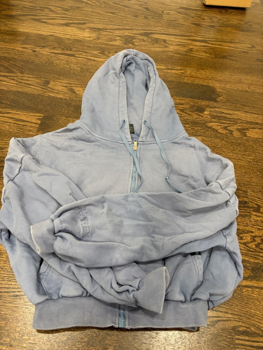POPFLEX Cloud Light Blue Zip-Up Hoodie